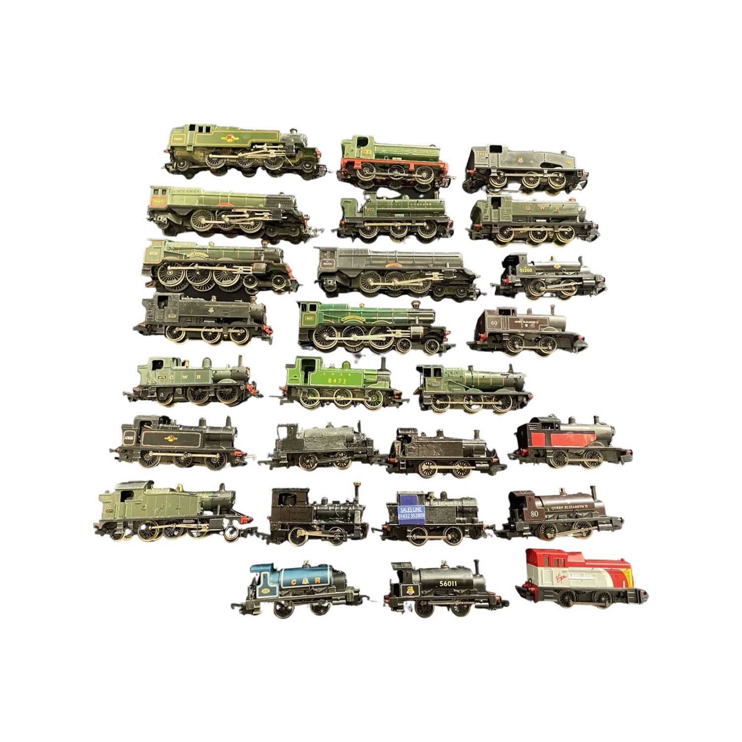 Lot 147 - A quantity of Hornby 00 gauge locomotives,...
