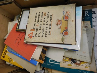 Lot 461 - Box - Ephemera