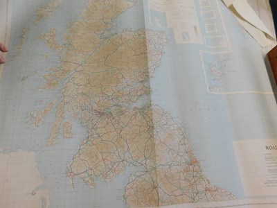 Lot 478 - Roll of circa 20 large scale UK maps, railway,...