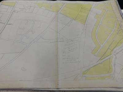 Lot 492 - Bundle circa 45 large scale Norwich maps, 1920-...