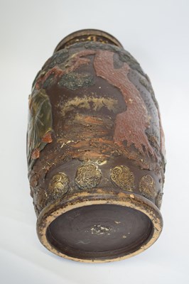 Lot 79 - Bretby style vase decorated with Chinese...