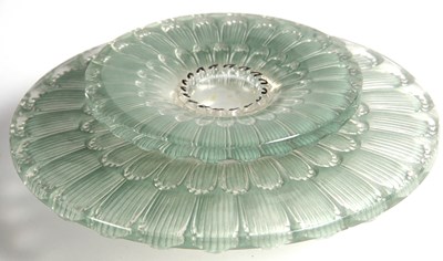 Lot 2 - Rene Lalique two section candle holder circa...