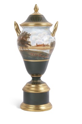 Lot 35 - Wedgwood porcelain vase and cover with gilt...