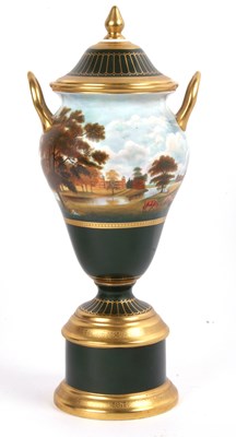 Lot 35 - Wedgwood porcelain vase and cover with gilt...