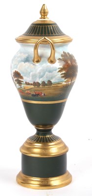 Lot 35 - Wedgwood porcelain vase and cover with gilt...