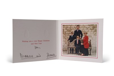 Lot 176 - TRH Charles Prince of Wales and Princess Diana Christmas Card