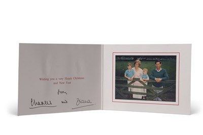 Lot 175 - TRH Prince Charles and Princess Diana Christmas Card