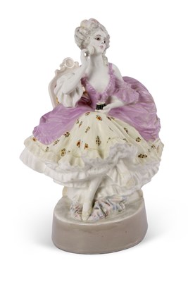 Lot 56 - A large Goldscheider model of a lady with a...