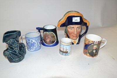 Lot 478 - A group of Nelson related jugs including a...