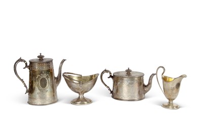 Lot 309 - A good quality Victorian four piece tea and...