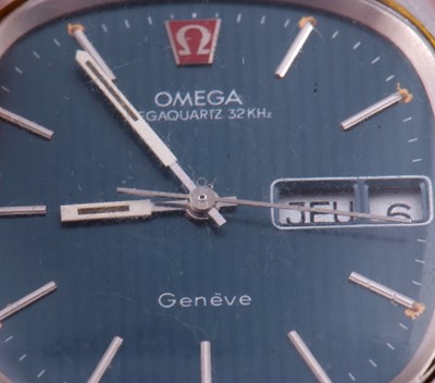 Lot 435 - An Omega Geneve mega quartz 32KHZ, the watch...