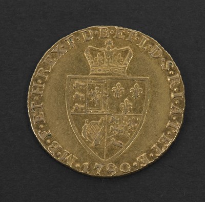 Lot 332 - George III gold spade Guinea dated 1790
