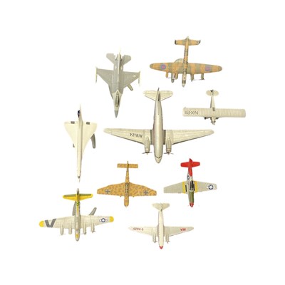 Lot 211 - A mixed lot of 9 Corgi die-cast aeroplanes, to...