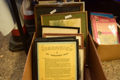 Lot 284 - BOX OF MIXED PICTURES AND PRINTS