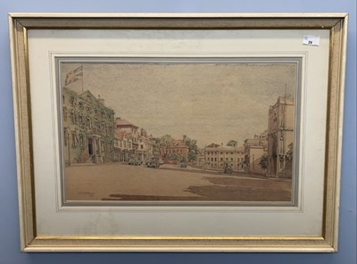 Lot 122 - LSM Prince (1894-1985) Watercolour Bury St Edmunds