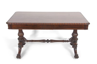 Lot 499 - A 19th Century rosewood two drawer table, a...