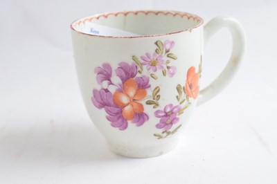 Lot 484 - Lowestoft Porcelain Coffee Cup Tulip Painter