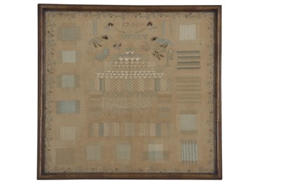 Lot 473 - Continental needle and patchwork sampler...