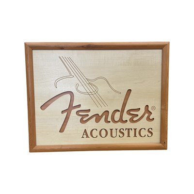 Lot 269 - 20th century Fender Acoustics advertising sign,...