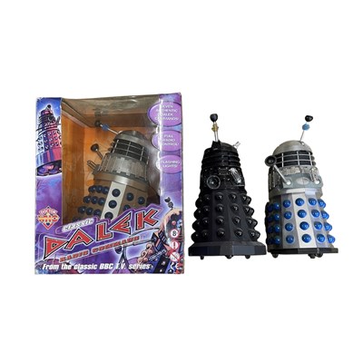 Lot 75 - A collection of radio-controlled Daleks, to...