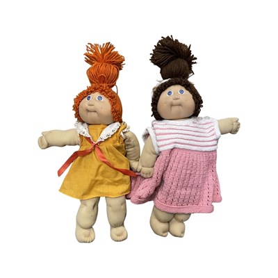 Lot 310 - A pair of 1980s Cabbage Patch dolls, with...