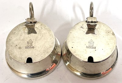 Lot 4 - A pair of Edward VII silver mustards of...