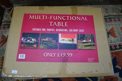 Lot 335 - TWO BOXED MULTI-FUNCTION FOLDING TABLES