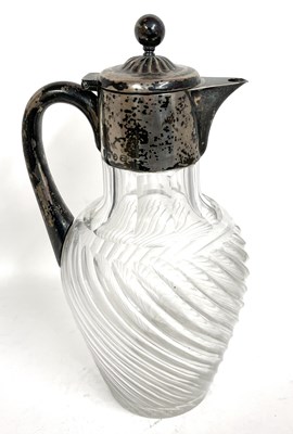 Lot 28 - A Victorian silver mounted claret jug with...