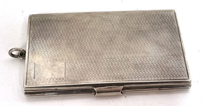 Lot 34 - A George V double folding card case, all over...