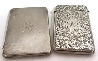 Lot 42 - Mixed Lot: A late Victorian small card case...