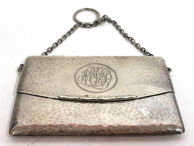 Lot 43 - An Edwardian card case of evening bag form,...