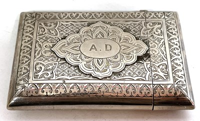 Lot 53 - A Victorian Irish card/cheroot case with...