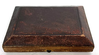 Lot 68 - A Victorian card case with wavey edges,...