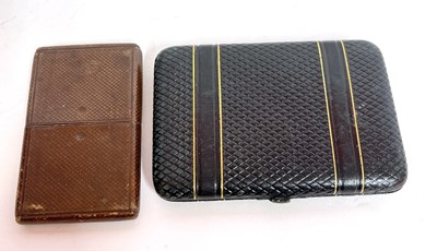 Lot 75 - Two Victorian/Edwardian leather card cases (2)