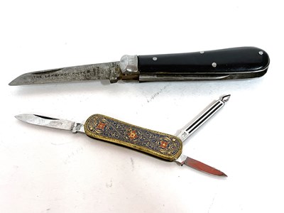 Lot 96 - Mixed Lot:  An antique lamb foot twin bladed...