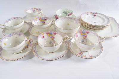Lot 368 - Part Paragon tea set in the Summer Roses...