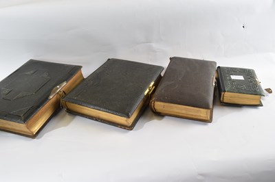 Lot 377 - A group of four Victorian photograph albums...