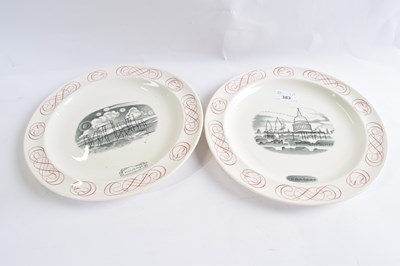 Lot 383 - Two Wedgwood plates including Lawrence...