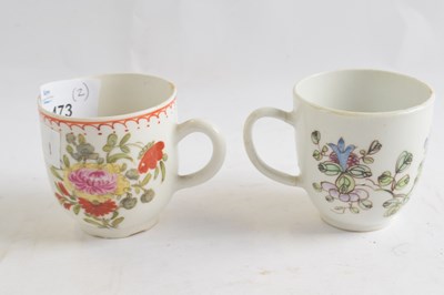 Lot 473 - Two Bow Porcelain Coffee Cups