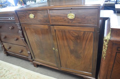 Lot 525 - A 19th Century mahogany two door, two drawer...