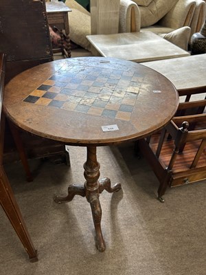 Lot 556 - A Victorian walnut and inlaid games table...