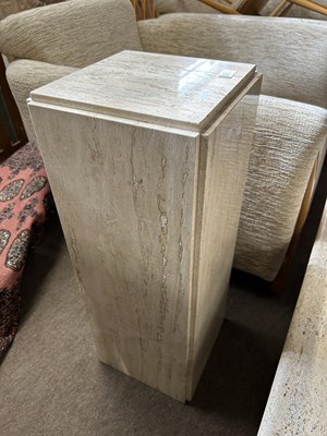 Lot 559 - A modern marble plinth or plant stand, 72cm high