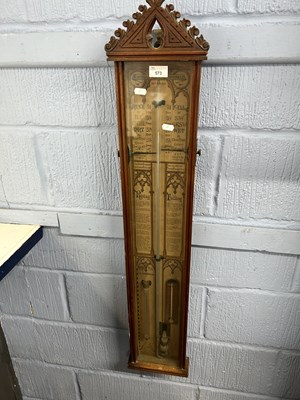 Lot 573 - An Admiral Fitzroy barometer of typical form...