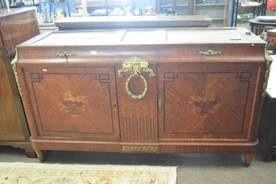 Lot 576 - A large French Empire style sideboard with two...
