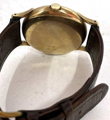 Lot 253 - A 9ct gold Roamer Premier Incabloc gents wrist...