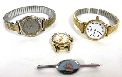 Lot 325 - Three wristwatches include Moeris and Citizen...