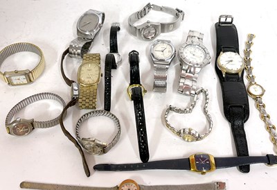 Lot 348 - Mixed lot of various wrist watches, makers...