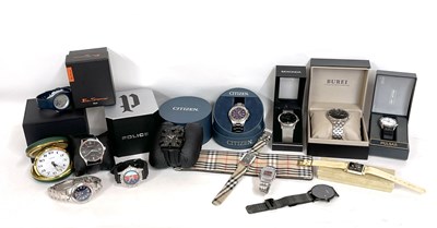 Lot 334 - Mixed lot of various wrist watches, some of...