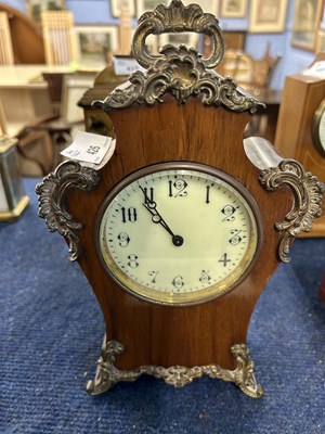 Lot 426 - Early 20th Century mantel clock with brass...