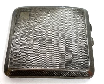 Lot 276 - A George V silver cigarette case of slight...